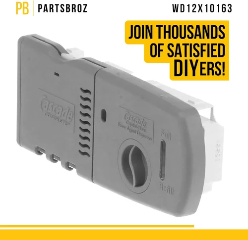 Vista 5 de PartsBroz WD12X10163 - Tapa de enjuague para dispensador de detergente, compatible con lavavajillas General Electric Hotpoint. Sustituye a AP3767572