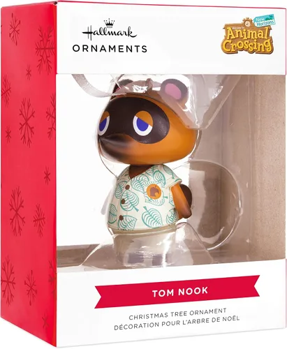 Vista 4 de Hallmark Animal Crossing Tom Nook Adorno de Navidad, regalos para Nintendo Gamer y sistema de entretenimiento Nintendo NES Controller adorno