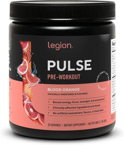 Vista 25 de LEGION Pulse Pre Workout - Bebida preentrenamiento de óxido nítrico totalmente natural para aumentar la energía, sin creatina, endulzada