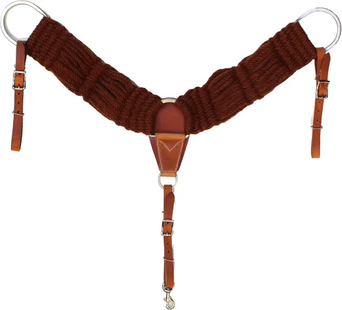 Vista 11 de CHALLENGER Western Mohair 25-Strand Two-Tone Breast Collar Uptugs