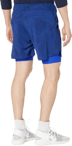 Vista 2 de adidas Pantalones cortos de tenis Melbourne de 7 pulgadas, 2 en 1 para hombre