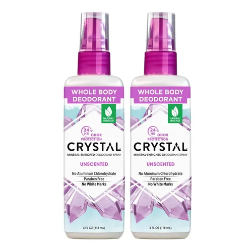 Vista 11 de Crystal Mineral desodorante en aerosol, 8 onzas, paquete de 2, manzanilla + té verde