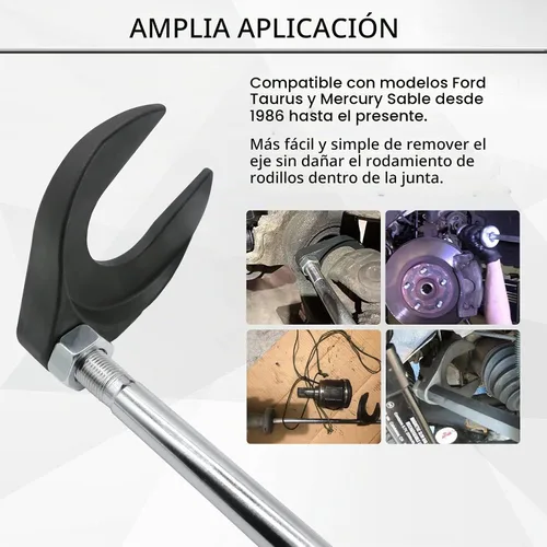 Vista 2 de Herramienta de extracción de eje CV interno ReluxGo de 48 mm con tuerca, accesorio de polea de eje de transmisión delantero, se ajusta a martillos