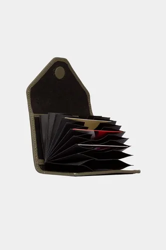 Vista 51 de grande Estuches para tarjetas 3639, Naranja, Tarjetero de cuero con cierre magnético, cartera pequeña de acordeón para mujer