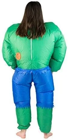 Vista 6 de Disfraz inflable Green Hulk para niños (de 5 a 11 años)