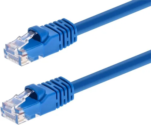 Vista 21 de 0.5FT 24AWG Cat5e 350MHz UTP Cable de red Ethernet de cobre desnudo - Negro