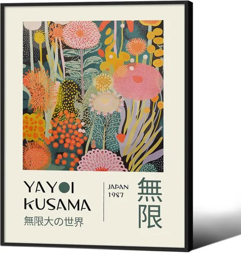 Vista 20 de Podafu Arte de Pared en Lienzo de Casa de Té Japonesa de Tokio - Decoración Moderna Ukiyo-e - Marco Negro - 10L" x 8W" - Dormitorio y Sala de Estar
