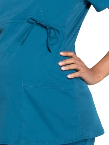 Vista 3 de Cherokee Camiseta médica de maternidad para mujer con 3 bolsillos WW685