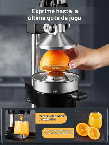 Vista 5 de FOHERE Exprimidor de Jugo de Naranja, Exprimidor de Limón de Hierro Fundido, Exprimidor de Cítricos Comercial Manual para Naranja, Limón, Granada