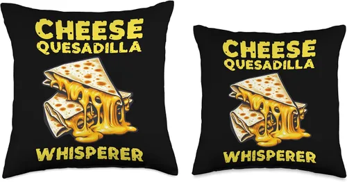 Vista 3 de Melted Magic Quesadilla Cheese Whisperer Quesadilla - Almohada (16 x 16 pulgadas), multicolor
