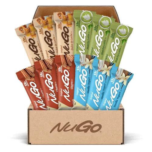 Vista 20 de NuGo Original, yogur de vainilla, barra de proteínas de 0.39 oz, sin gluten, 15