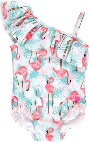 Vista 8 de RuffleButts Traje de baño de una sola pieza con volantes y protección solar UPF50+ para niñas Sirena