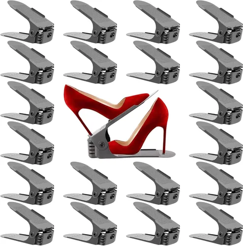 Vista 10 de Neprock Organizador de Ranuras para Zapatos, Organizador de Almacenamiento de Zapatos Estante para Zapatos para Organización de Closet, Organizador