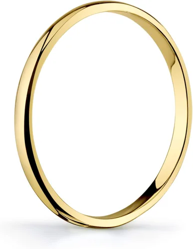 Vista 2 de Anillo de boda de 10 quilates oro amarillo blanco o rosa comodidad ligera y sencilla tamaño 2 mm