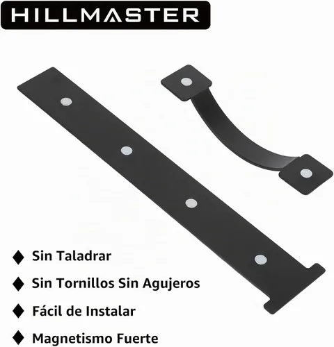 Vista 4 de HILLMASTER Accesorios decorativos magnéticos para puerta de garaje, 6 piezas de imanes rectangulares para puerta de garaje, acentos para puerta