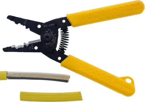 Vista 2 de IDEAL Electrical 45-249 12/2 NM T-Stripper - 2/12 AWG, pelacables con agujeros de bucle, nariz de alicate, apertura automática con resorte