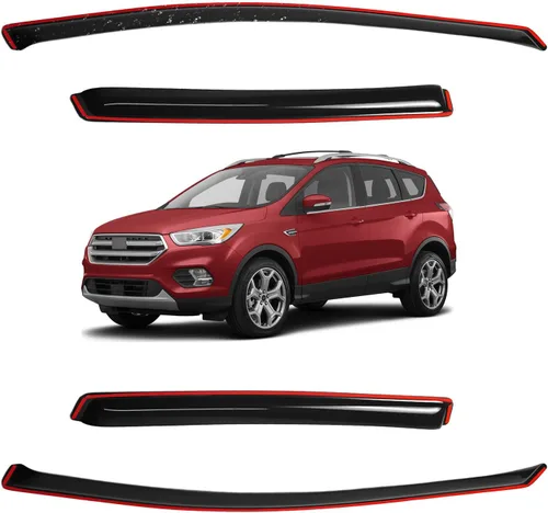 Vista 186 de Viseras para ventanas para Mazda 3 Sedán 4 puertas 2004 2005 2006 2007 2008 2009 estilo JDM Mugen, deflector de viento, protector solar y de lluvia