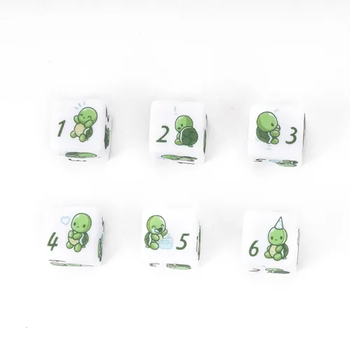 Vista 25 de Juego de 10 dados D6 de 16 mm, juego de dados blancos de 6 lados para juegos de mesa RPG Leather Storage Bag, DM Gift, for Dungeons and Dragons