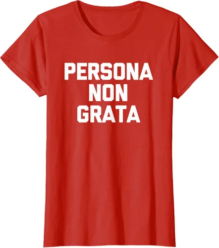 Vista 51 de Persona Non Grata - Divertida camiseta sarcástica con frase sarcástica, Negro