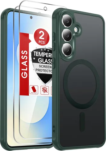 Vista 247 de LeYi Funda para teléfono Samsung-S23: protector de pantalla e imán MagSafe Púrpura