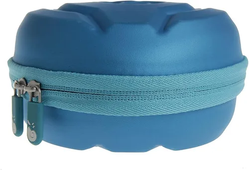 Vista 2 de Hermitshell Estuche rígido de viaje para auriculares con cable LilGadgets Connect+ Pro Kids (azul)