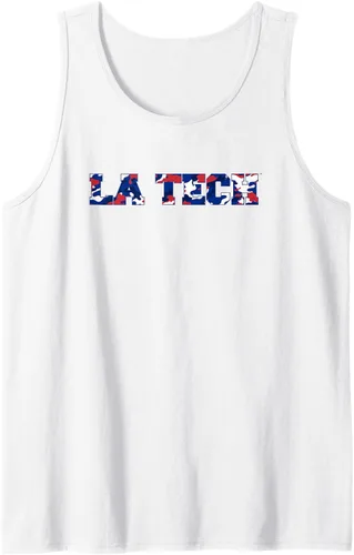 Vista 4 de Camiseta sin mangas Louisiana Tech Bulldogs Camo, Negro