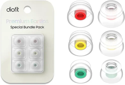 Vista 3 de Orejeras multibrida prémium para Beats Studio Buds/Beats Fit Pro/Beats Studio Buds+ (transparente) – Siempre se ajusta, nunca se desliza