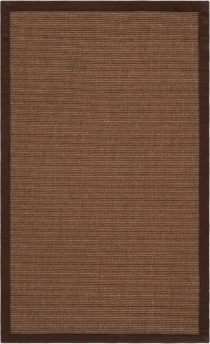 Vista 159 de Alfombra de sisal Safavieh, de color maíz y negro, tejida a mano, de la colección de fibras naturales; 5 x 8 pulgadas, NF441A, Tela, Gris / Gris