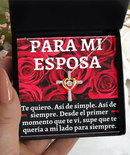 Vista 13 de Regalo para esposa, collar para mujer, pendiente para la jefa de la casa