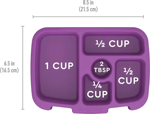 Vista 4 de Bentgo Bandeja para niños con cubierta transparente (morado)