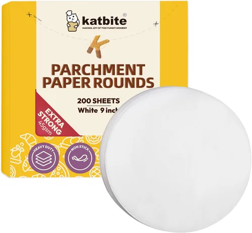 Vista 17 de Katbite - Rondas de papel pergamino de servicio pesado de 4 pulgadas, 200 piezas de rondas de papel pergamino para masas, uso para hornear pequeños
