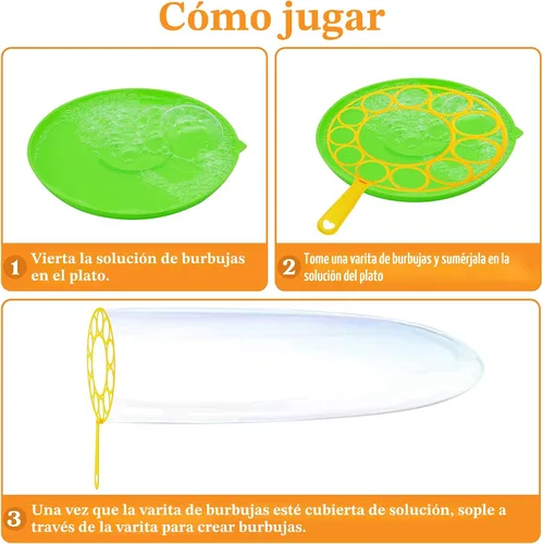 Vista 4 de JOYIN Juego de varitas de burbujas grandes a granel para niños, juguete de verano al aire libre, actividad, recuerdos de fiesta, 18 piezas gigante