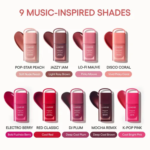 Vista 9 de LANEIGE JuicePop Box Tinte labial coreano Tinte ligero hidratante