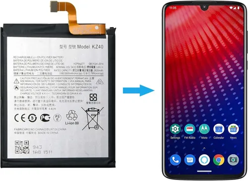 Vista 6 de Duotipa Batería KZ40 compatible con Moto Z4 XT1770 SNN5989A con kit de herramientas de reparación