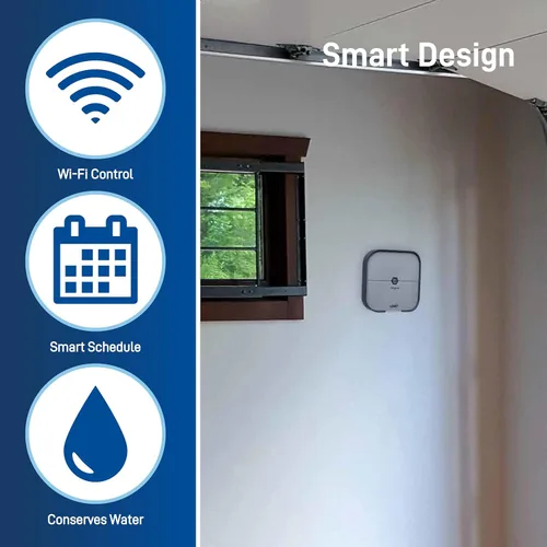 Vista 5 de Orbit 57915 B-hyve Controlador inteligente de rociadores para interiores de 4 zonas