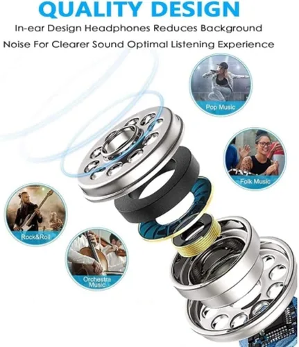 Vista 3 de Auriculares con cable de sonido de alta fidelidad compatibles con Amazon Kindle Fire HDX 8.9 (versión 2013), 7 (versión 2013), HD 7 (versión 2013)