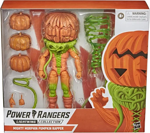 Vista 2 de Power Rangers Lightning Collection Monsters Mighty Morphin Pumpkin Rapper 8.0 pulgadas Premium coleccionable figura de acción de juguete