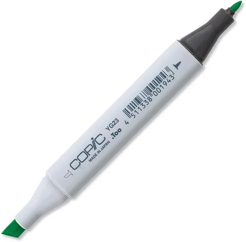 Vista 4 de Copic Marcador de alcohol clásico, de doble punta, YG17-Copic, verde hierba