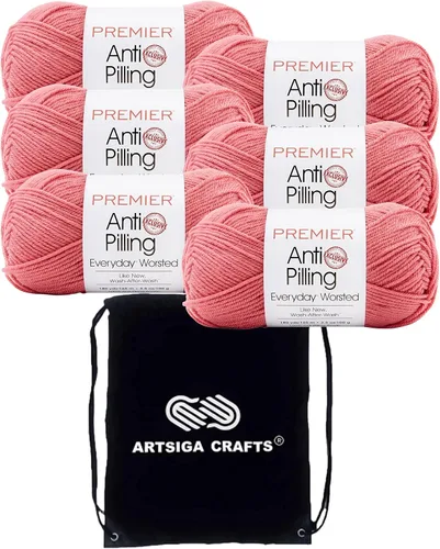 Vista 66 de Premier Yarns Antibolitas para todos los días Blancanieves 100-1 Dn100-1-Snow-White