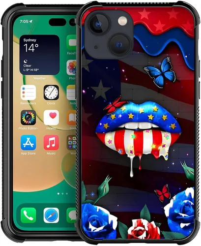 Vista 63 de Funda compatible con iPhone X/XS, diseño de bandera estadounidense de béisbol, TPU suave, a prueba de golpes, de vidrio templado, para iPhone X/XS