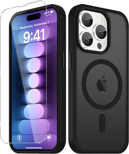 Vista 1509 de Funda para Google Pixel 10 Pro XL, cubierta magnética mate, color negro Fit for MagSafe, Screen Protector included, Shockproof Military Grade