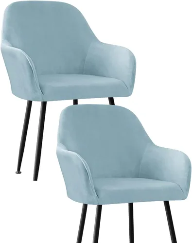 Vista 26 de Fundas protectoras de terciopelo elástico para sillas de comedor con brazos y respaldo curvado pequeño, juego de 6/4/2 para cocina, oficina, hogar