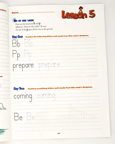 Vista 3 de Una razón para escribir a mano Libro de trabajo de nivel B, grado 2 - Libros de aprendizaje para niños de 6 a 8 años - Libros de papel de práctica