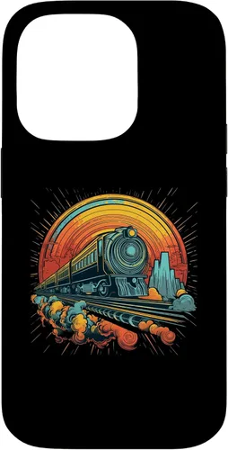 Vista 17 de Funda para iPhone 16 Train Locomotora y modelo de trenes de ferrocarril