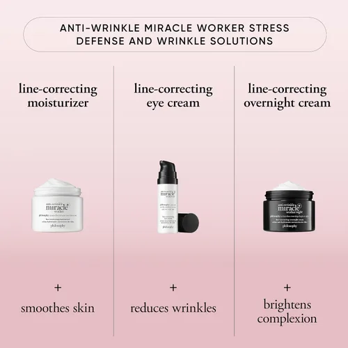 Vista 5 de philosophy Crema hidratante facial antiarrugas con corrección de línea, con vitamina C y ácido hialurónico, mejora instantáneamente la suavidad