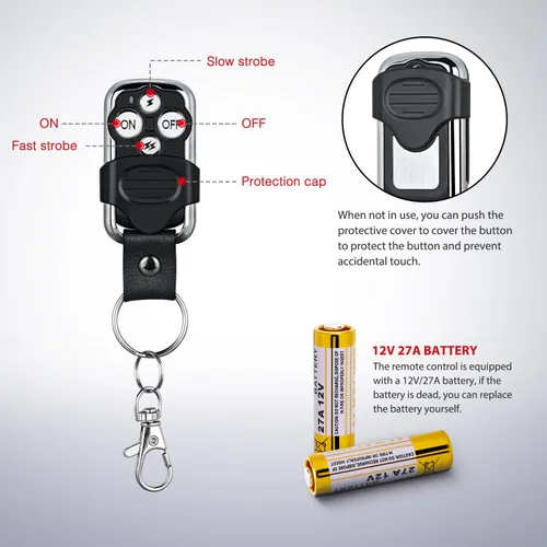 Vista 4 de Nilight - Arnés de cableado remoto para barra de luz LED, intermitente estroboscópico inalámbrico, luces de trabajo para conducción, 12V, 20A