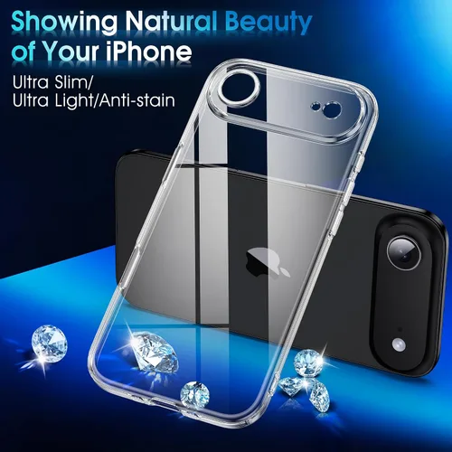 Vista 343 de Supdeal Funda cristalina transparente para iPhone 11, [No se amarillea] [Protección de la cámara] [Probado contra caídas de grado militar] Funda