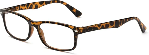 Vista 28 de Newbee Fashion Lentes transparentes Marco Rectángulo Marco Sin Prescripción Falso Gafas Paquete de 2 bambú negro y marrón