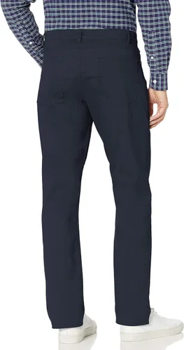 Vista 2 de Tienda Essentials Pantalón de sarga elástica de 5 bolsillos para hombre