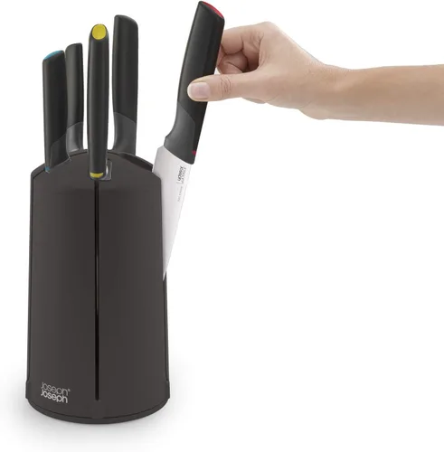 Vista 6 de Joseph Joseph 10541 Elevate Knives Juego de carrusel de 5 piezas, Ediciones (salvia)